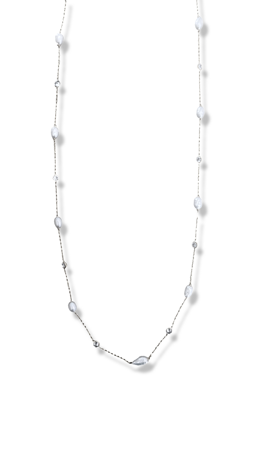 Cornelia necklace - white silver