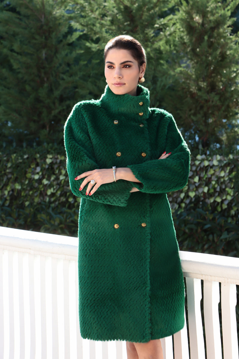 Adriana emerald coat