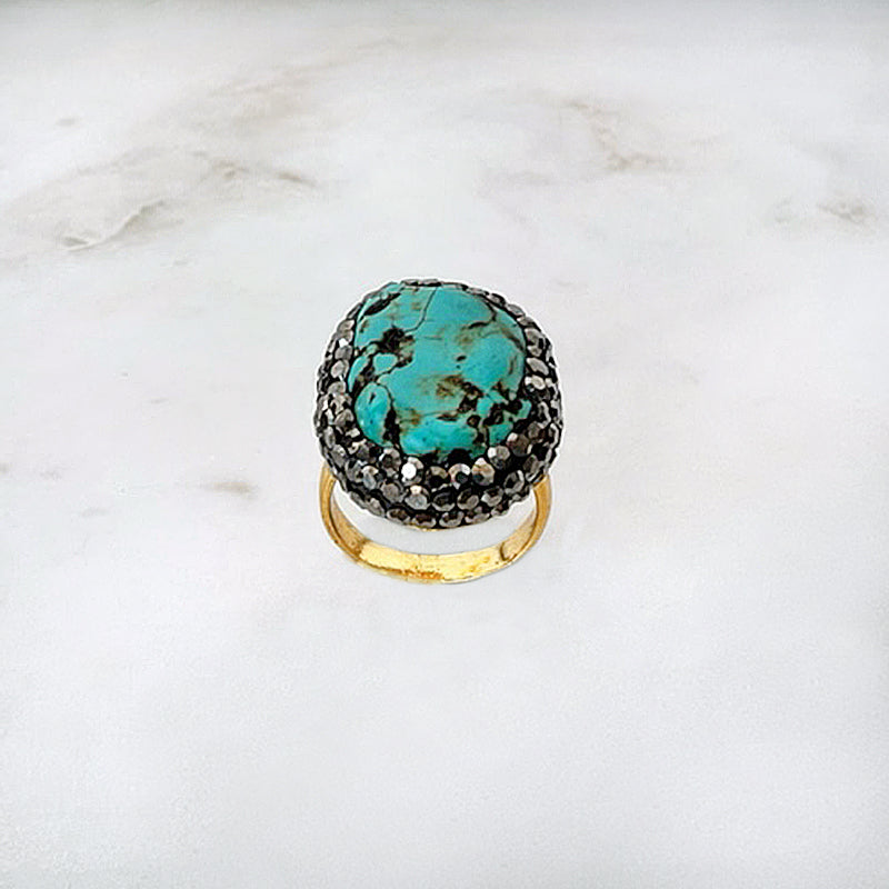 Turquoise mexican ring 3