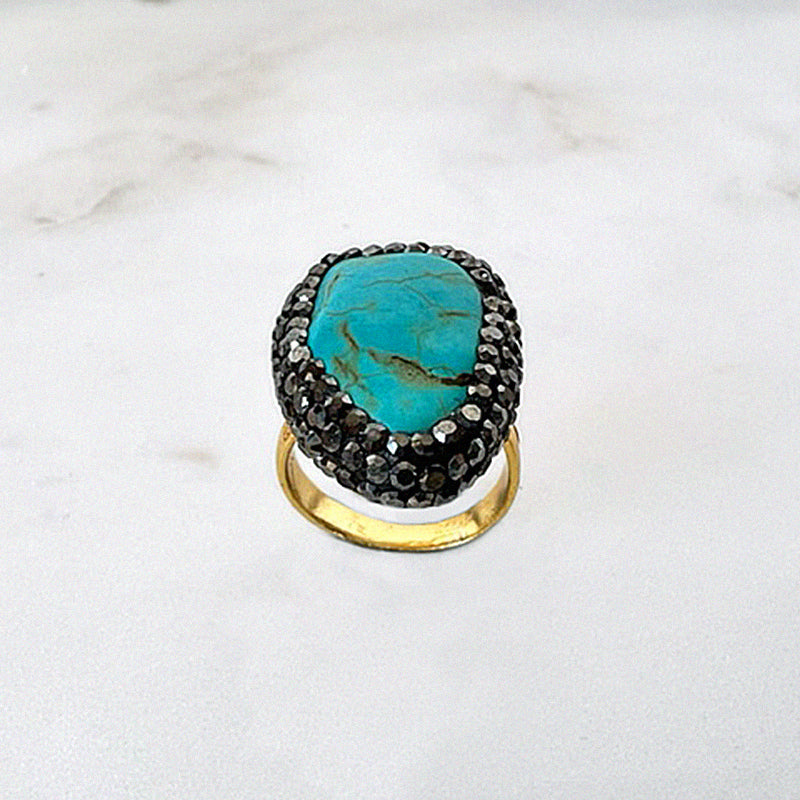 Turquoise mexican ring 4